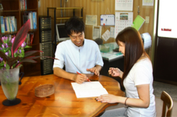 カルテの記入と問診